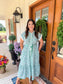 Green Fields Tie Dress