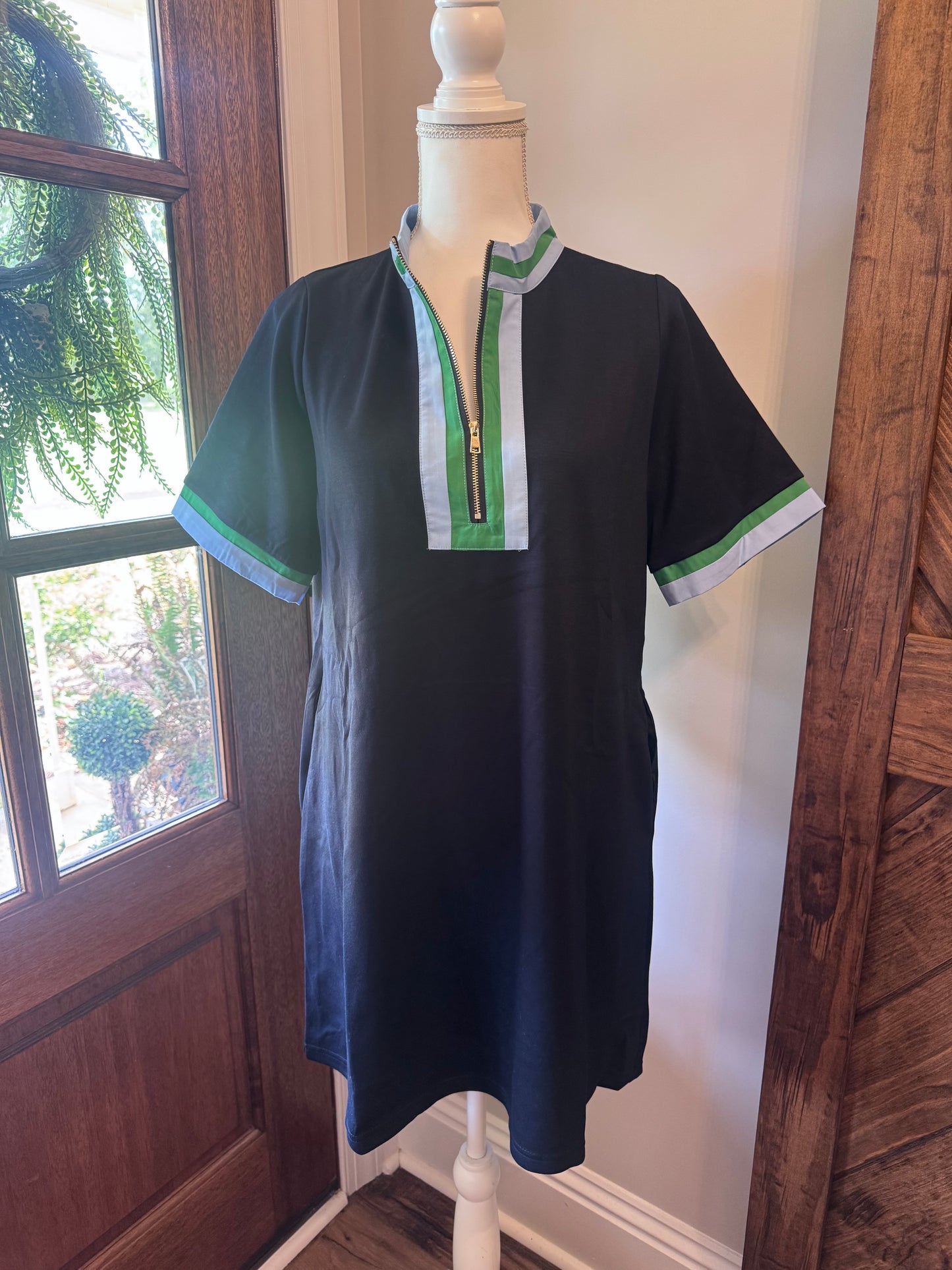 Navy Stripe Dress