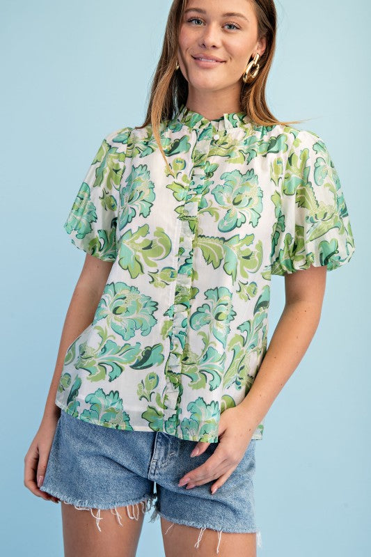 Emerald Garden Blouse