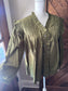 Olive Ruffle Top