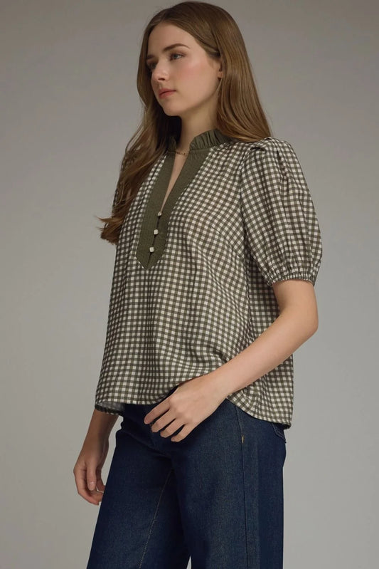 Hadley Gingham Top