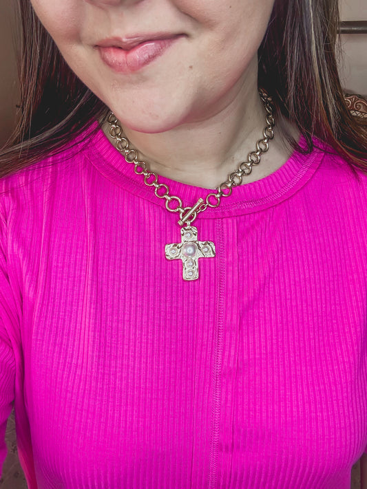 Chunky Cross Necklace