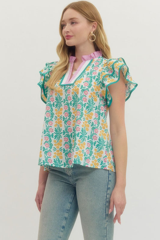 Pastel Petals Top