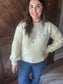 Flower Sweater Beige