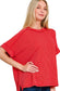 Ruby Corded Short Sleeve Cuff Top