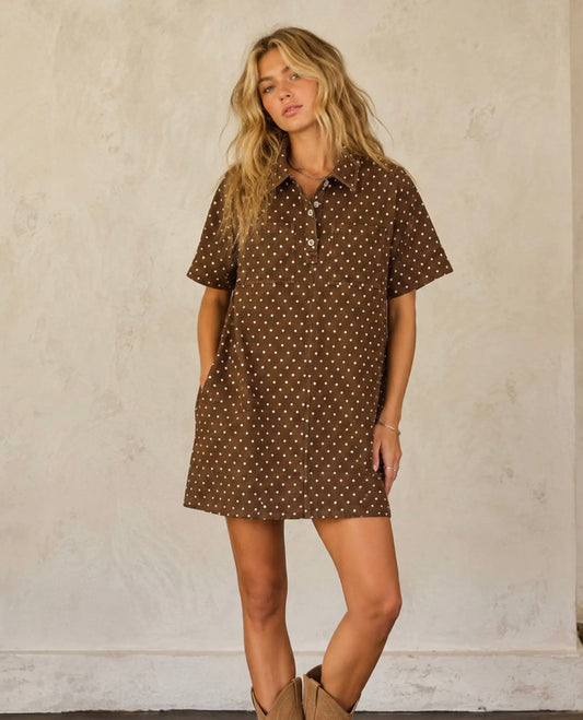 Brown Polka Dot Mini