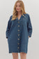 Denim Button Dress