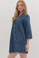 Denim Button Dress