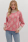 Pink Patterned Sweater