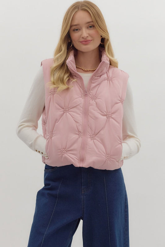Pink Puffer Vest