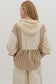 Striped Hoodie Top