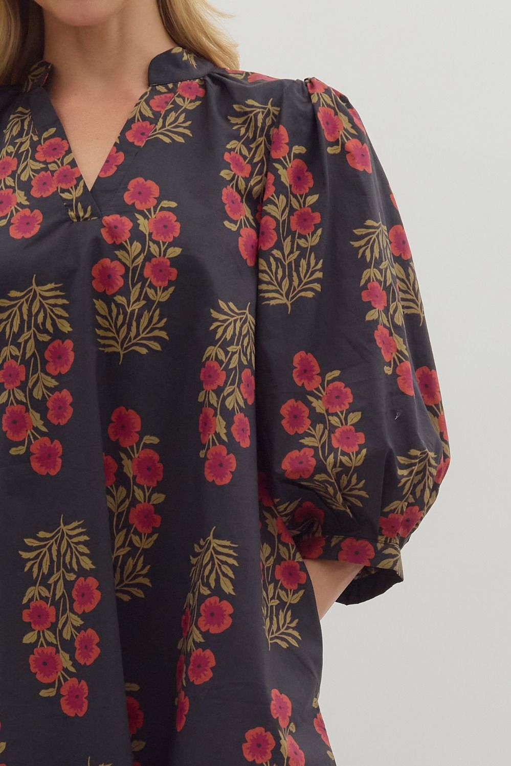 Midnight Blooms Dress