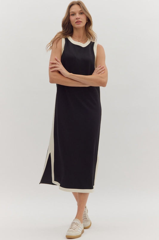 Black Sleeveless Midi