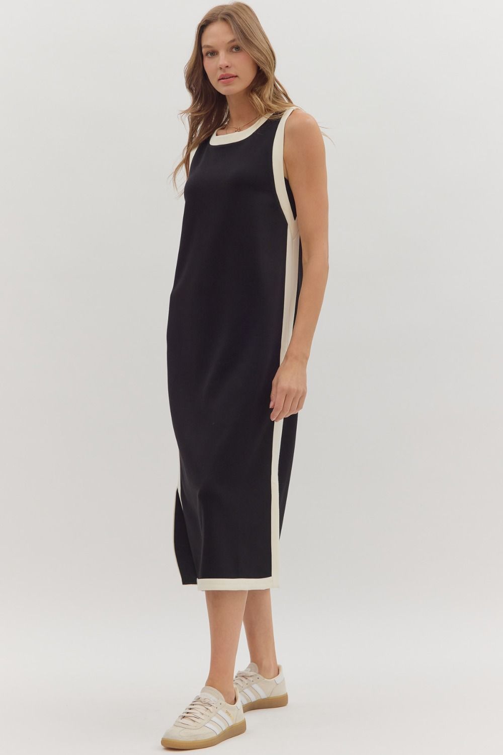 Black Sleeveless Midi