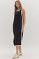 Black Sleeveless Midi