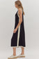 Black Sleeveless Midi