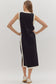 Black Sleeveless Midi