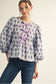 Lavender Peplum Top