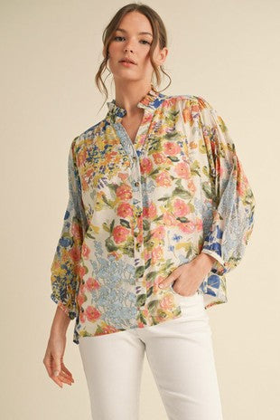 Floral Chiffon Top