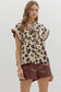 Leopard Ruffle Top