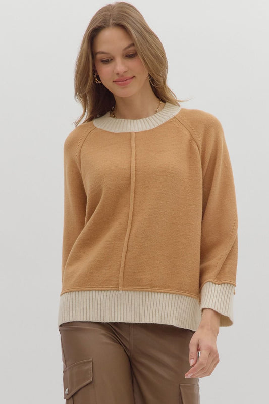 Camel Knit Sweater