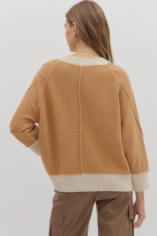 Camel Knit Sweater