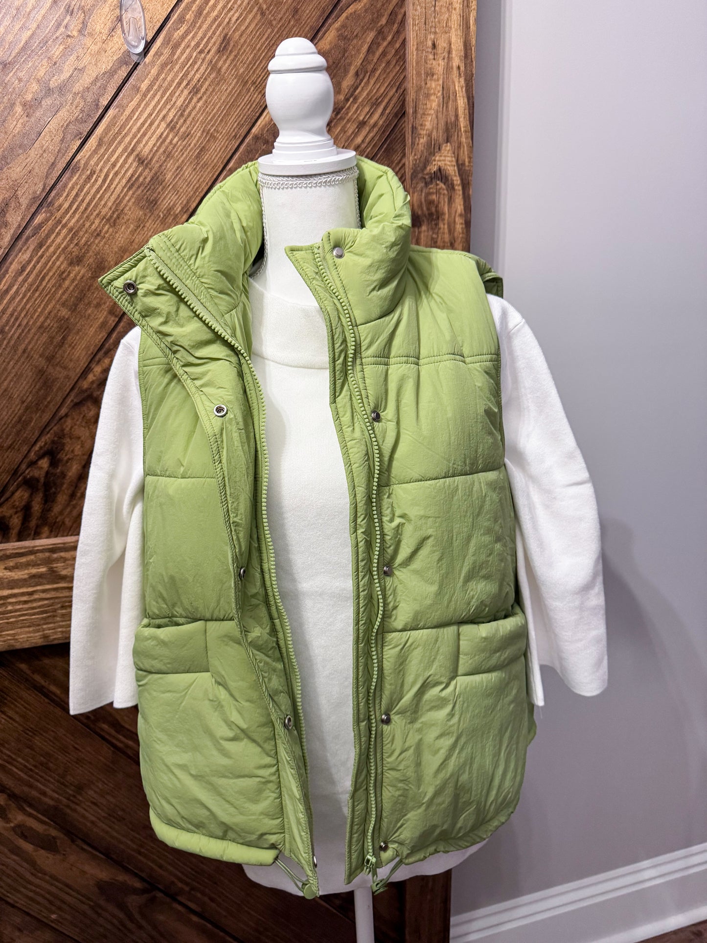 Green Puffer Vest