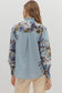 Blue Fall Florals Top