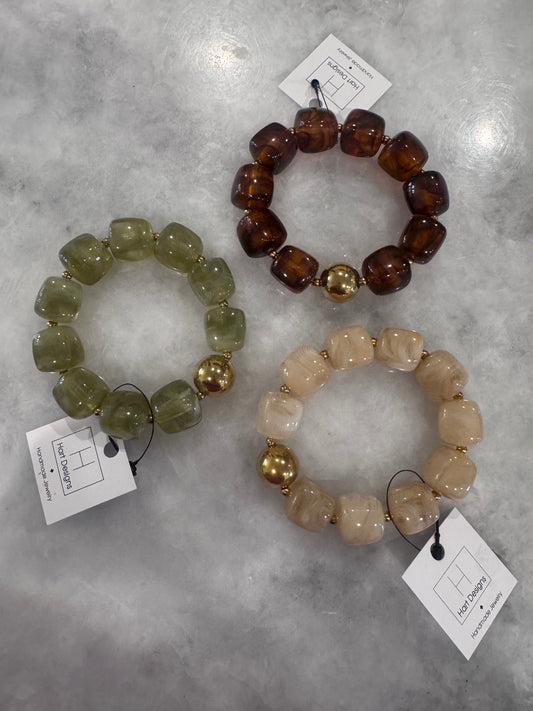 Brown Beaded Bracelet