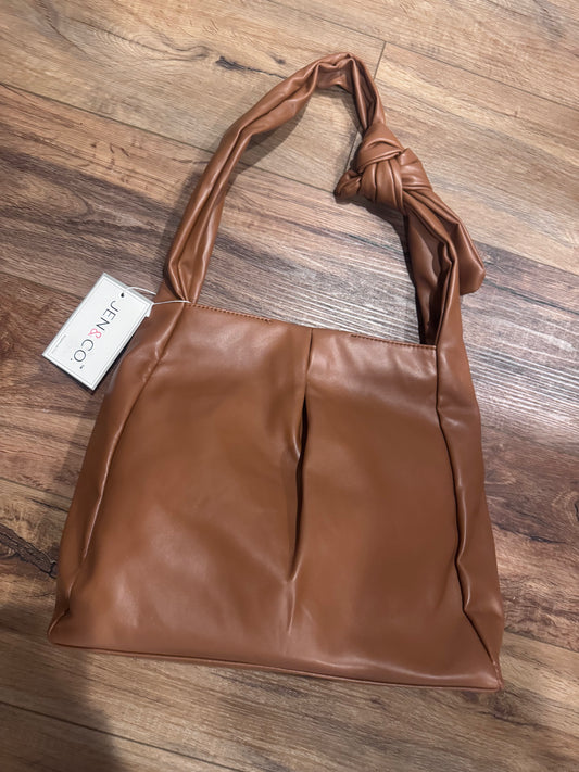 Brown Knot Tote Purse