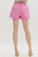 Pink Cuffed Shorts