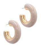 Taupe Colored Hoops