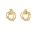 Gold Doorknocker Earrings