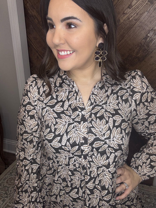 Fields of Gold Midi Dress