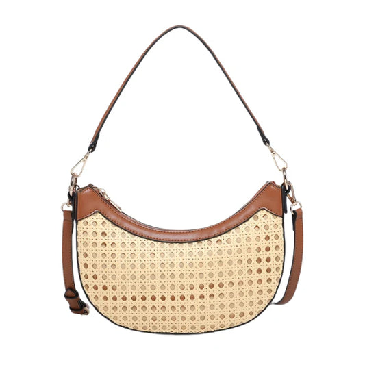 Rattan Shoulder Purse