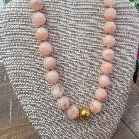 Pink Beaded Necklace