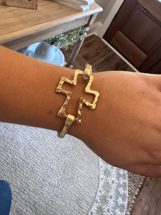 Cross Cuff Bracelet