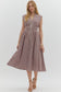 Brown Gingham Midi