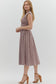 Brown Gingham Midi