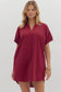 Burgundy Basic Dress