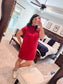 Brick Mock Neck Mini