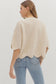 Scalloped Cream Sweater Top