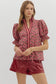 Terra Cotta Stripe Top