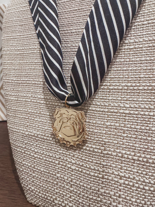 Bulldog Scarf Necklace