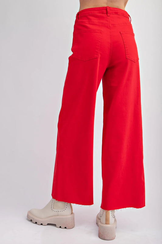 Red Soft Stretch Pants