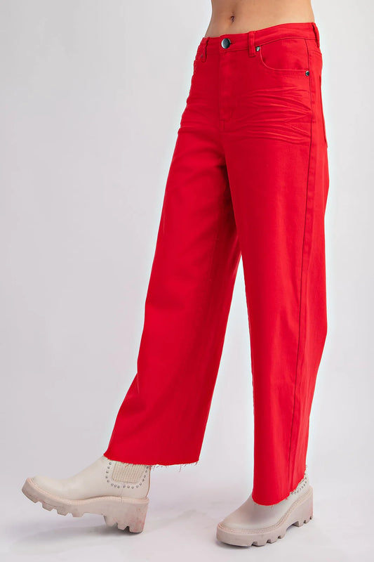 Red Soft Stretch Pants