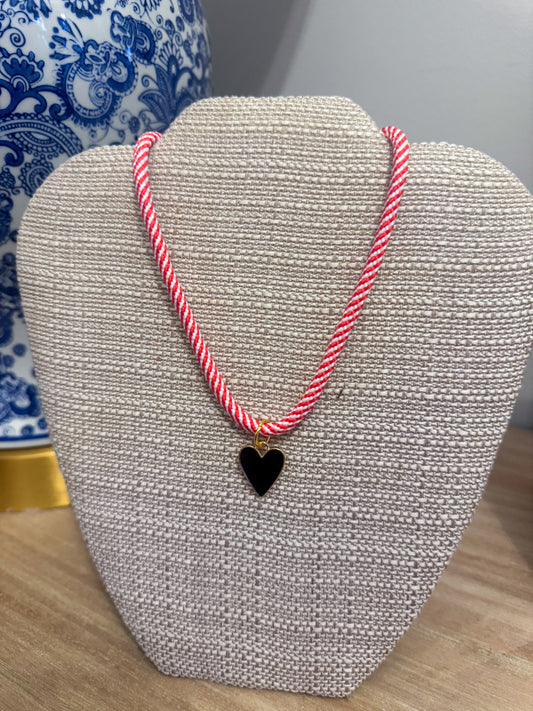 Black Heart Necklace