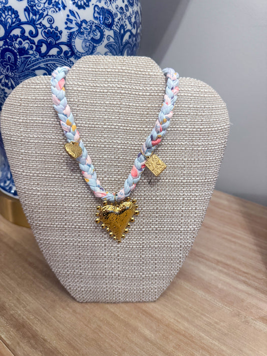 Braided Charm Necklace