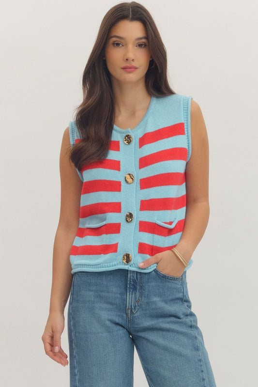 Americana Button Up Top