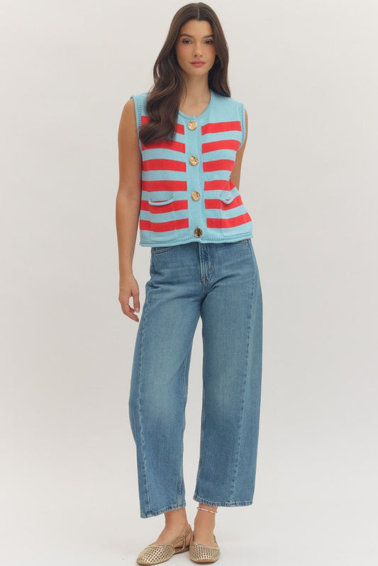 Americana Button Up Top